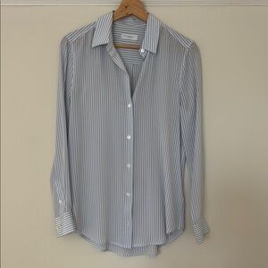 Equipment Striped Silk Shirt